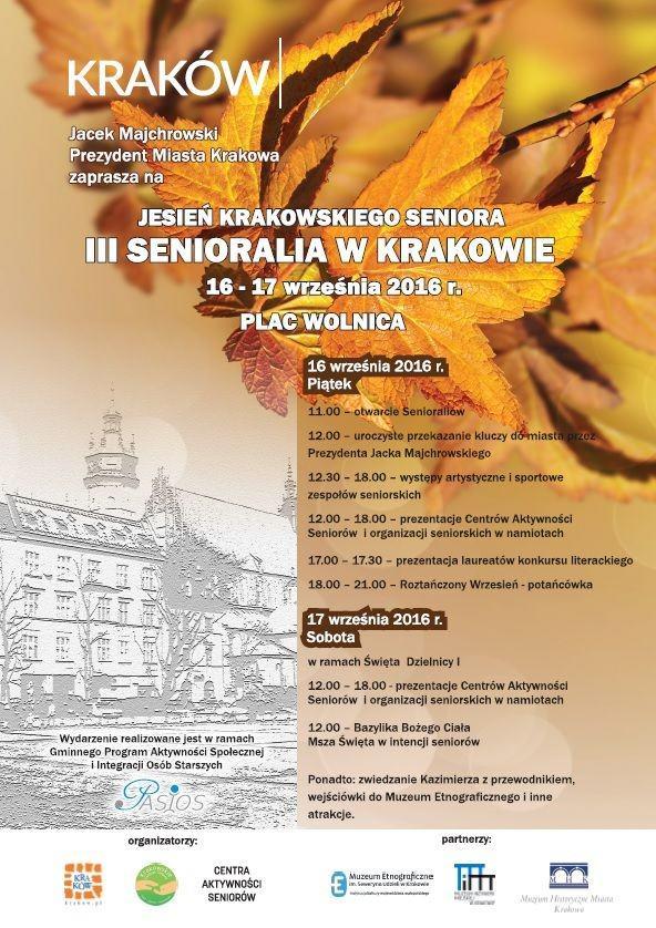senioralia krakow plac wolnica 1 - 16 i 17 września Jesień Krakowskiego Seniora czyli III Senioralia na Placu Wolnica