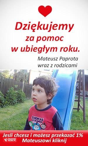 ulotka 2018 - Apel o pomoc dla Mateuszka!