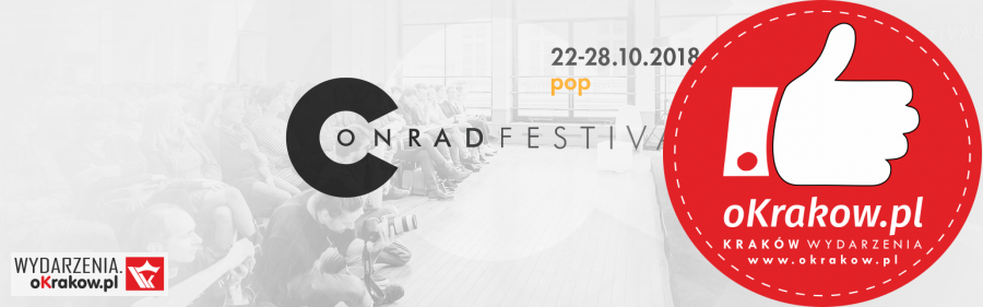 festiwal conrada 2018 grafika 1 1 - Znamy pierwszych gości Festiwalu Conrada Kraków 2018