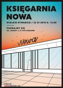 nowa ksiegarnia 214x300 - NOWA Księgarnia – Zgody 7! oKraków zaprasza