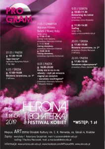 3program heroina 2019 212x300 - Heroina. Bohaterka. Festiwal Kobiet 2019