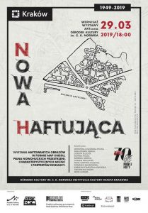 nowa haftujaca plakat 209x300 - Nowa Haftująca – wernisaż wystawy Miejskich Hafciarek w ramach obchodów Jubileuszu 70-lecia Nowej Huty