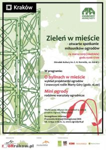 zielen w miescie krakow 212x300 - Zieleń w mieście Kraków – otwarte spotkanie miłośników roślin