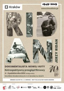 ridan 212x300 - Jerzy Ridan - dokumentalista Nowej Huty. Retrospektywny przegląd filmowy w ramach 70-lecia Nowej Huty