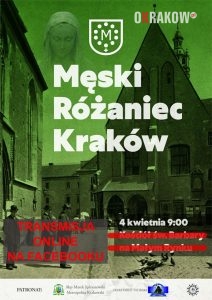 meski rozaniec 212x300 - Uwaga! tym razem ONLINE - XI Męski Różaniec, Kraków 4 kwietnia 2020