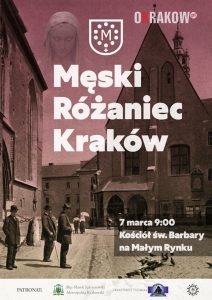 meski rozaniec krakow 212x300 - X Męski Różaniec Kraków 7 marca 2020