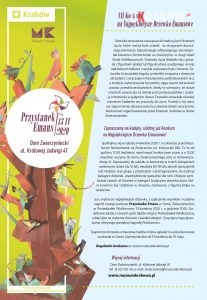 muzeumkrakowa konkurs info 207x300 - Konkurs na Najpiękniejsze Drzewko Emausowe w Domu Zwierzynieckim