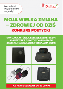plakat 212x300 - Konkurs „MOJA WIELKA ZMIANA – ZDROWIEJ OD DZIŚ” w Krakowie