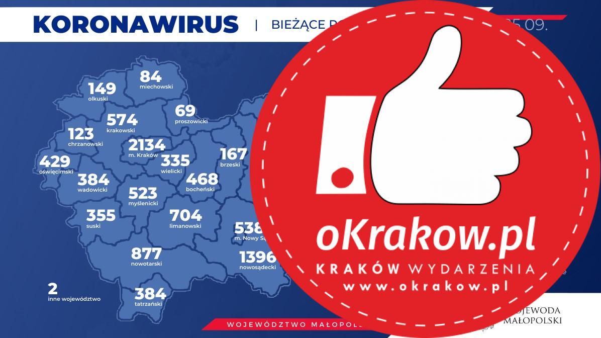b 2 - Piątek 25.09.2020 Aktualne dane o Koronawirusie w Małopolsce