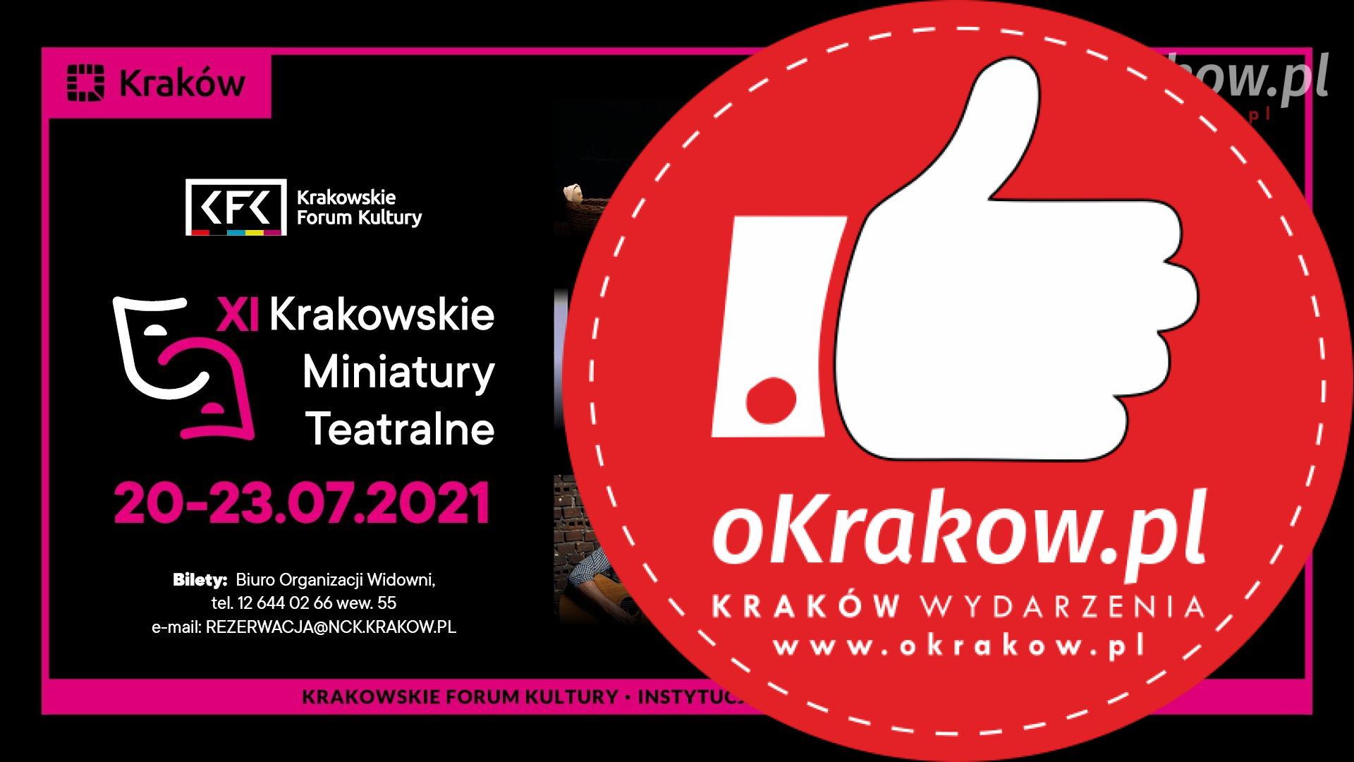 xi kmt - Festiwal XI KRAKOWSKIE MINIATURY TEATRALNE  20 – 23 lipca 2021