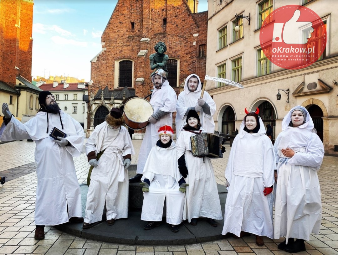 krakow 1 - 23 stycznia 2022 r. zapraszamy na spektakl teatralny towarzyszący wystawie szopek krakowskich w przestrzeni miasta.