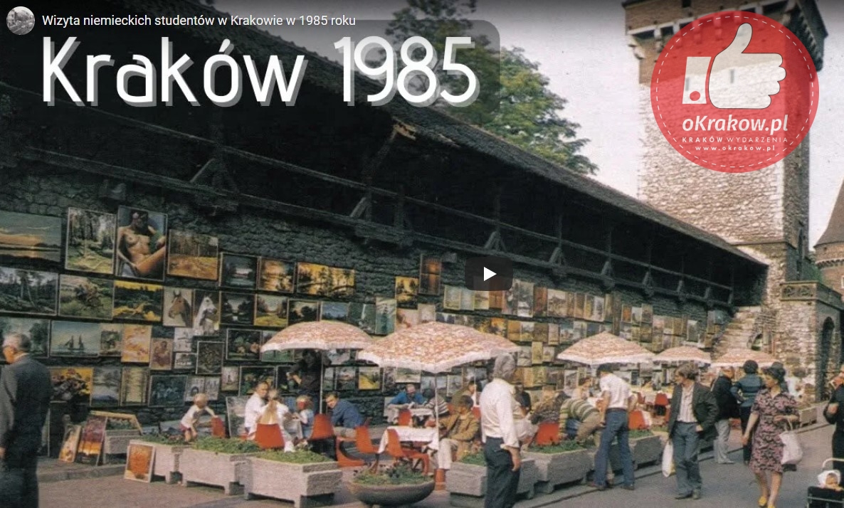 krakow1985 - Wizyta niemieckich studentów w Krakowie w 1985 roku