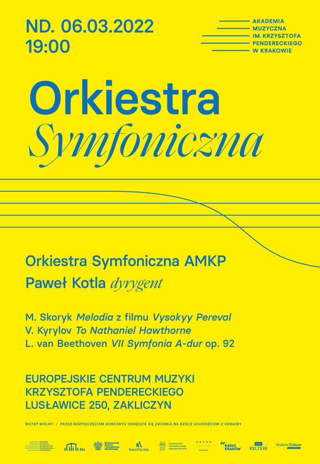 symfoniczna - Koncert Orkiestry Symfonicznej – koncert charytatywny SOLIDARNI Z UKRAINĄ
