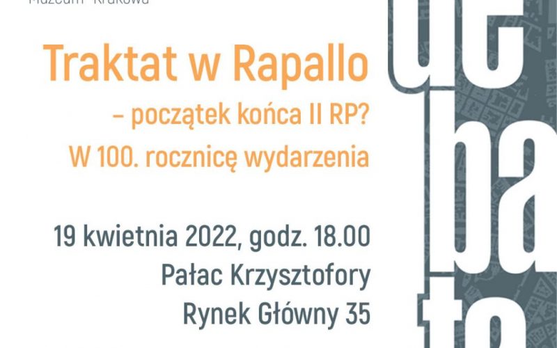 debata krakowska 800x500 - Zapraszamy na kolejną debatę z cyklu "Krakowskie kolokwium"