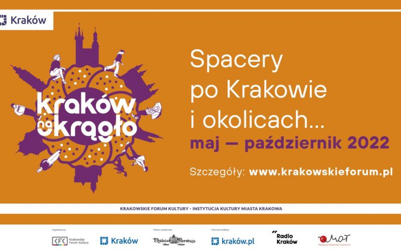 KRAKÓW NA OKRĄGŁO! Spacery po Krakowie i okolicach. Maj – październik 2022
