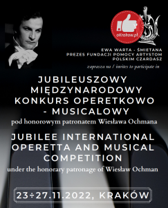plakat 243x300 - Konkurs operetkowo-musicalowy w Krakowie