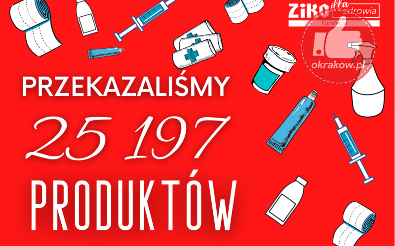 fundacja ziko dla zdrowia zbiorka 800x500 - 25 197 produktów ze zbiórki „Pomoc dla Ukrainy” przekazane potrzebującym
