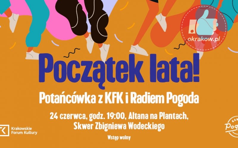 Tanecznym krokiem rozpoczynamy lato — Potańcówka z Krakowskim Forum Kultury i Radiem Pogoda