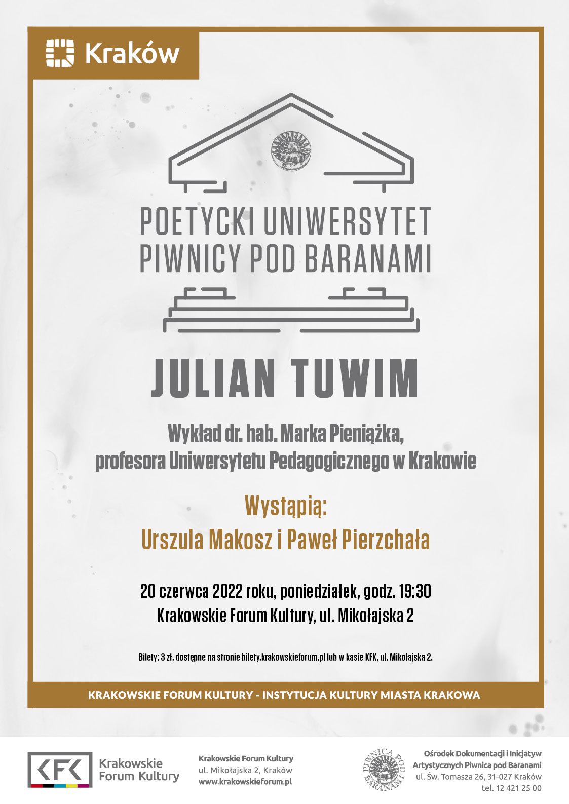 tuwim - Poetycki Uniwersytet Piwnicy pod Baranami: Julian Tuwim