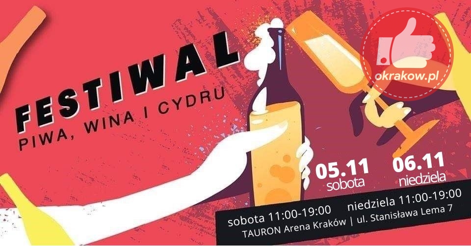 cydr - Już 5 i 6 listopada Festiwal Piwa, Wina i Cydru w Krakowie!