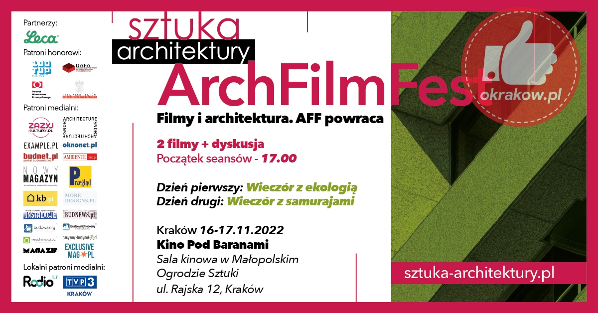 fb krakow 1200x628.v1 - ArchFilmFest w Krakowie - zapraszamy na Festiwal Filmów o Architekturze. Filmy i dyskusje.