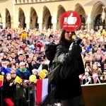 bialo czerwone spiewanie 6 150x150 - Wielki koncert w Krakowie z okazji Dnia Niepodległości