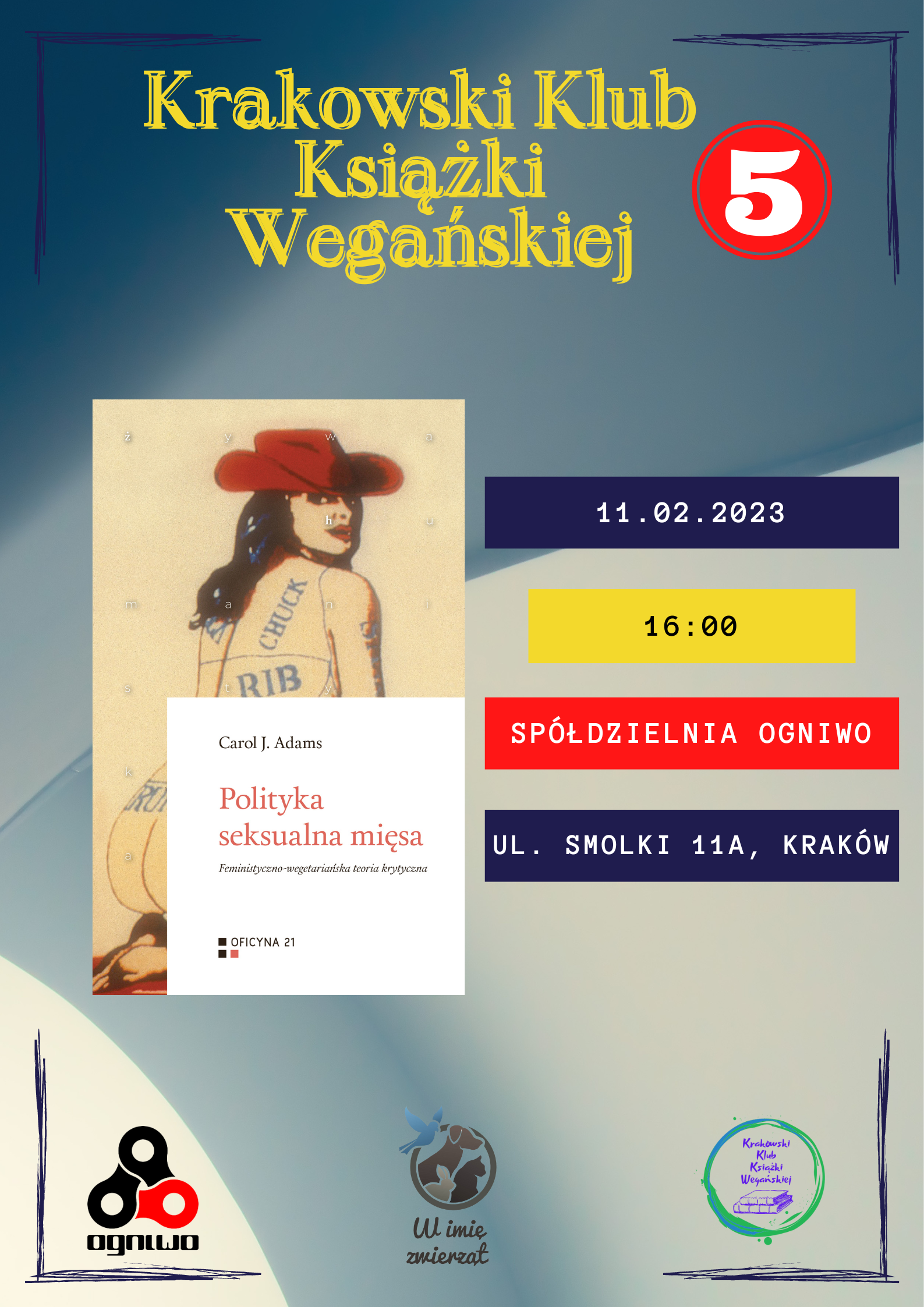 kkkw5 plakat - Krakowski Klub Książki Wegańskiej