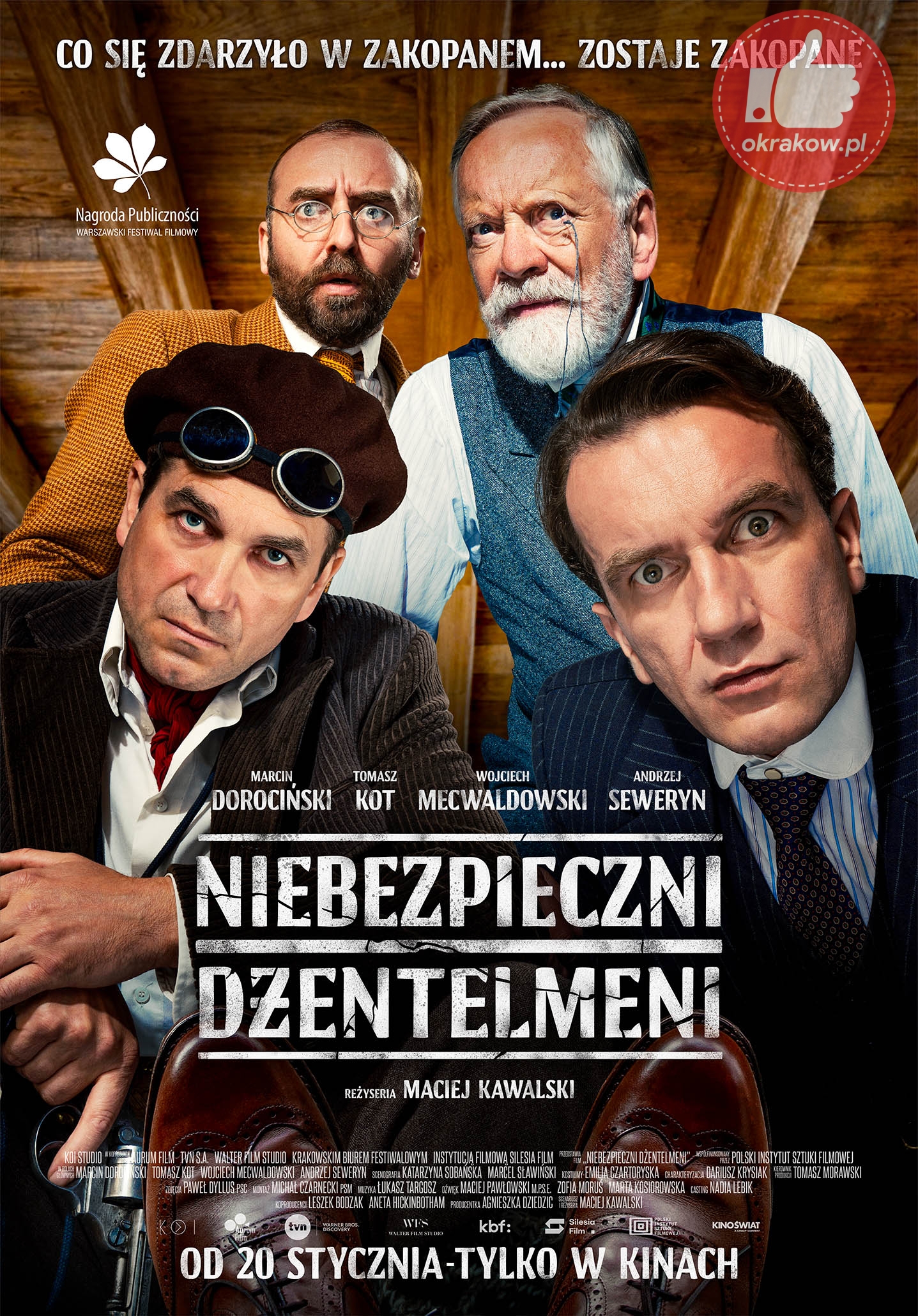 niebezpieczni dzentelmeni oficjalny plakat - KBF info: Krakowska premiera filmu "Niebezpieczni dżentelmeni"