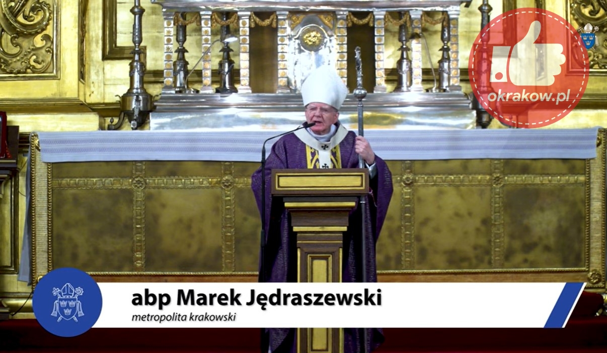 jedraszewski arcybiskup - W Środę Popielcową abp Marek Jędraszewski: Otworzyć się na prawdę o Bożym Królestwie