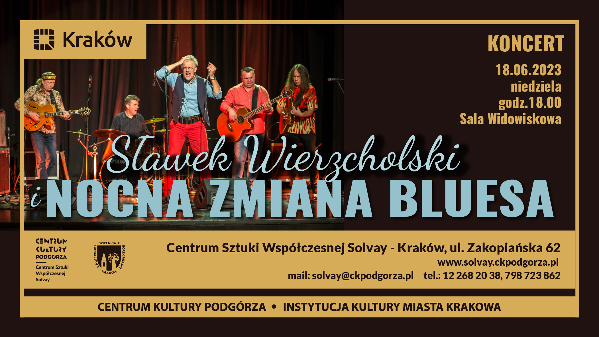 nocna zmiana bluesa baner fb 2102x1181px - Koncert Sławek Wierzcholski i Nocna Zmiana Bluesa