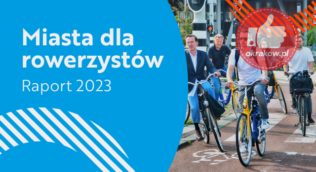 grafika do artykulu - Jak Kraków realizuje wizję miasta rowerowego? Raport: Miasta dla rowerzystów 2023