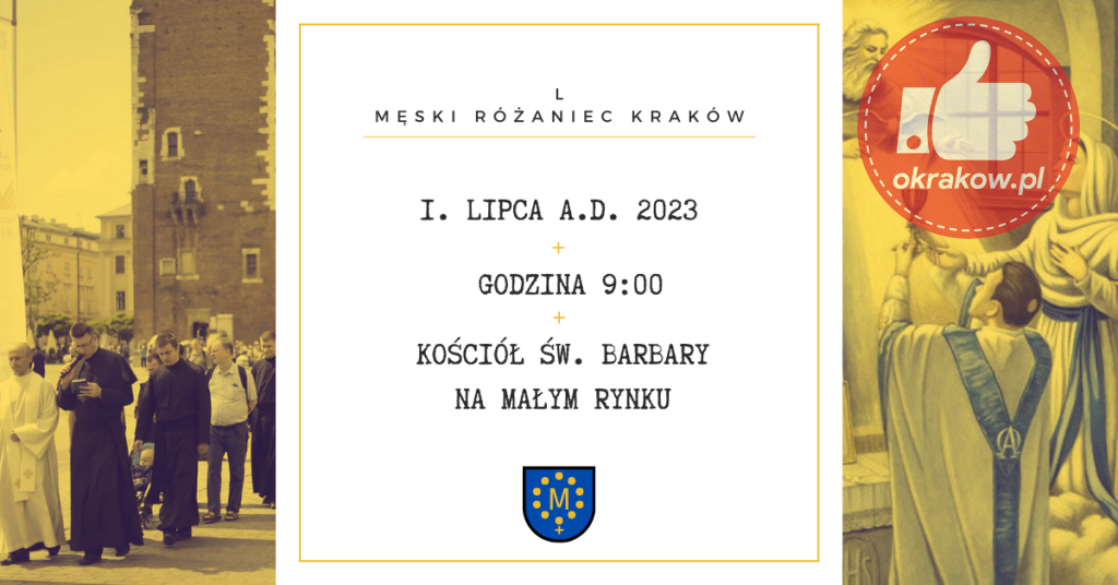 meski rozaniec 1024x536 - "L" Męski Różaniec w Krakowie 1 lipca o godz. 9:00! Nie może Ciebie zabraknąć!