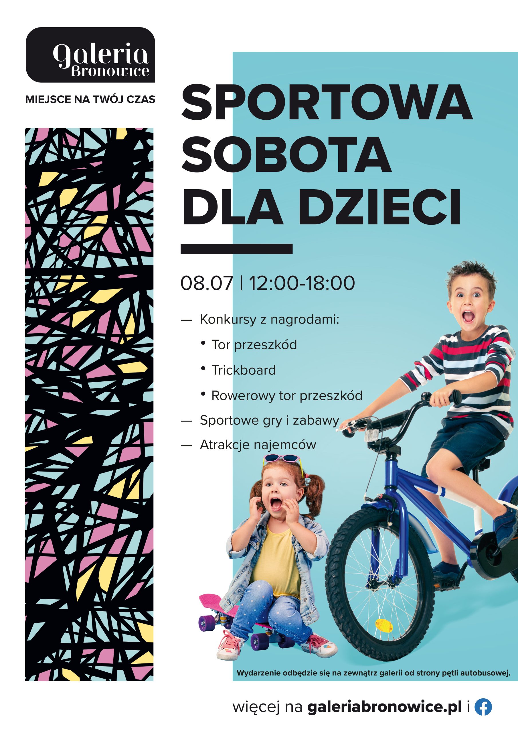 sportowa sobota dla dzieci w galerii bronowice plakat scaled - Sportowe atrakcje dla dzieci przed Galerią Bronowice