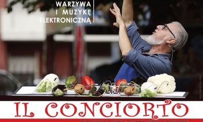 conciorto plakat 400x240 - IL CONCIORTO Spektakl komiczno-muzyczny na warzywa i muzykę elektroniczną.