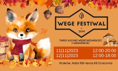 wege festiwal krakow 400x240 - Już 11-12 listopada w Krakowie odbędzie się święto wszystkich wegetarian- Wege Festiwal!