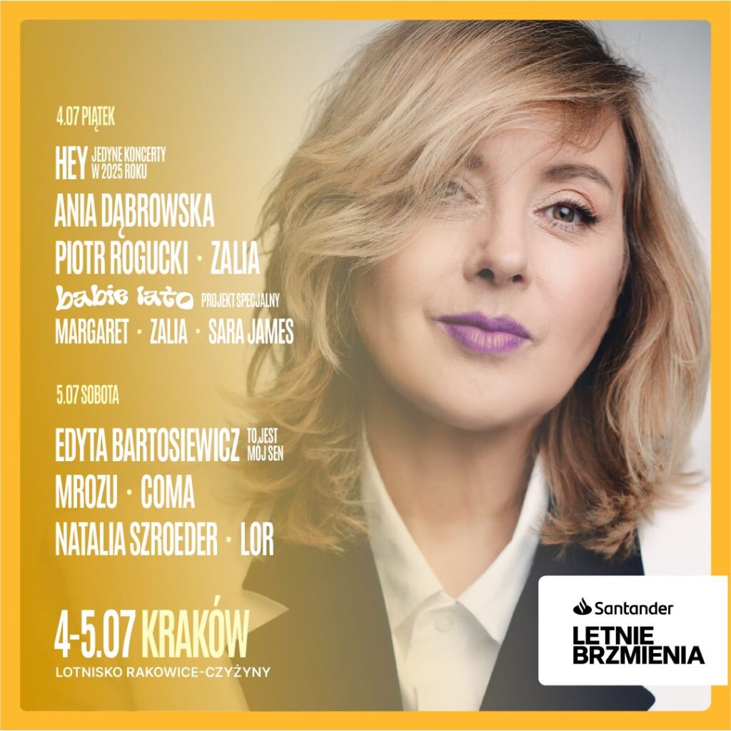 Santander Letnie Brzmienia w Krakówie - plakat