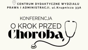 Konferencja zdrowotna "O krok przed chorobą" - grafika
