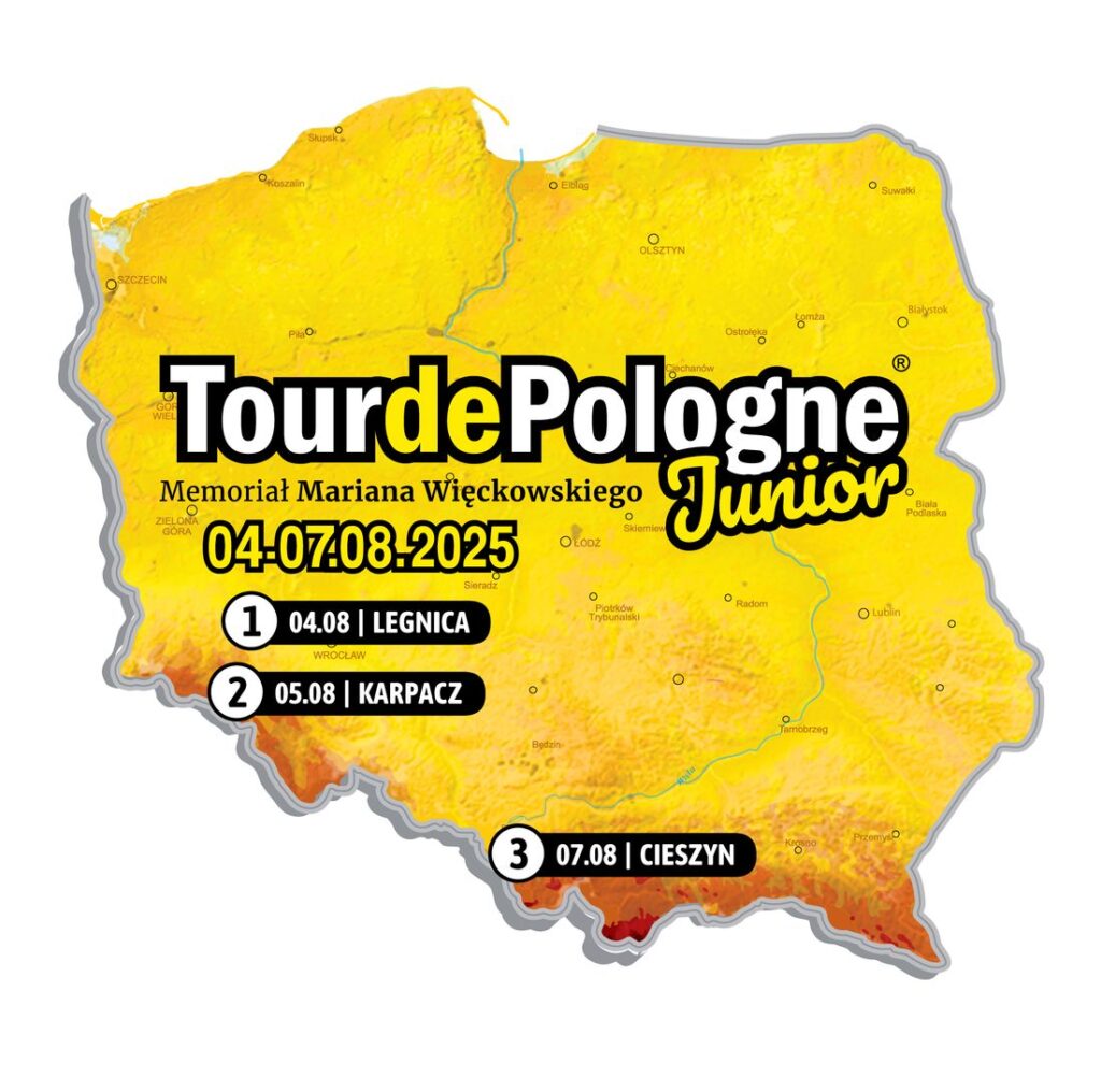 Mapa etapów Tour de Pologne Junior 2025