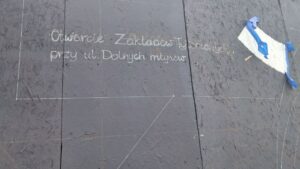 mural Galerii Rozproszonej przy ul. Dolnych Młynów w Krakowie