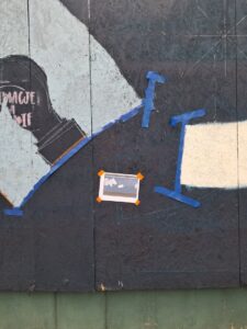 mural Galerii Rozproszonej przy ul. Dolnych Młynów w Krakowie