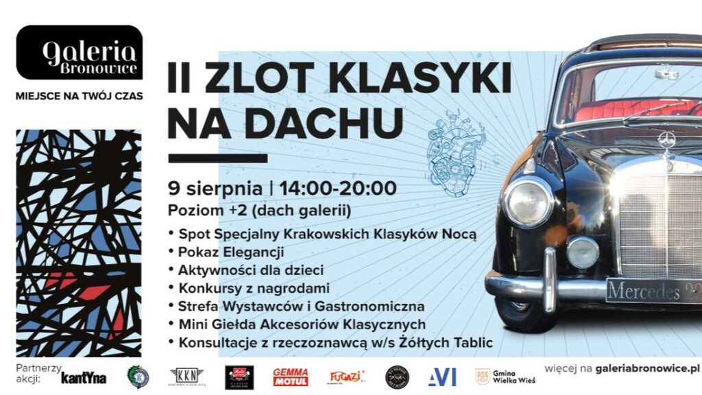 Zlot Klasyki na Dachu Galerii Bronowice - grafika