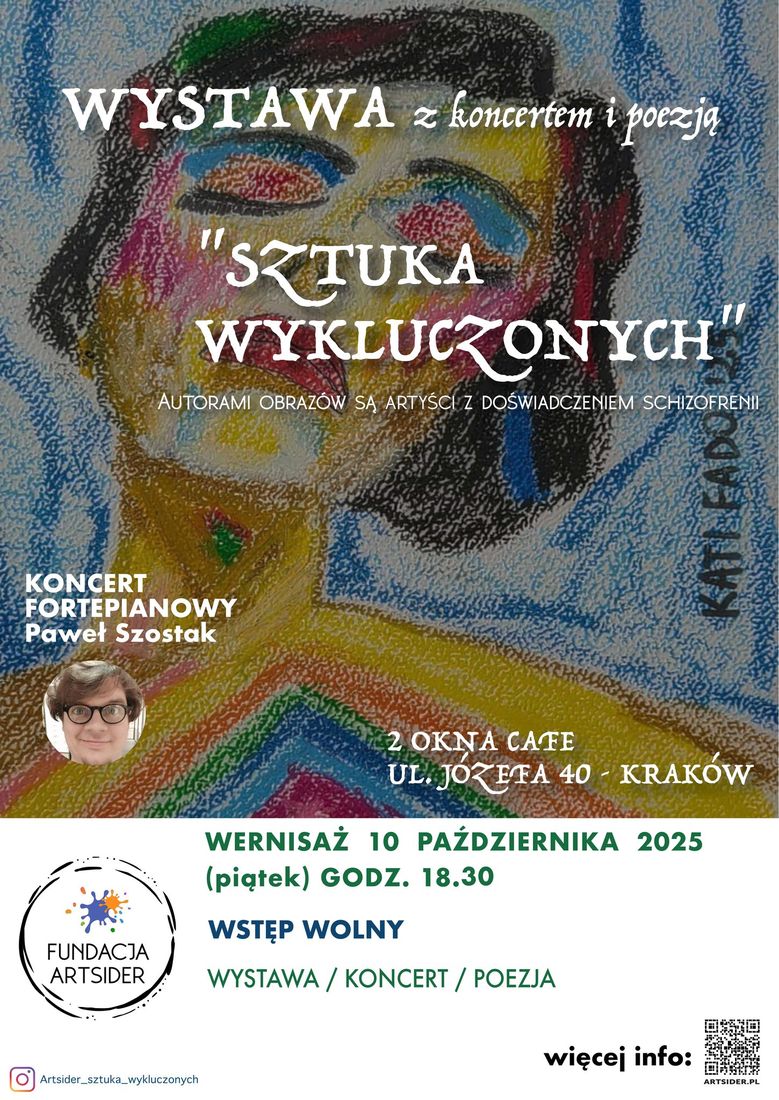 Wystawa "Sztuka Wykluczonych" w Krakowie - plakat