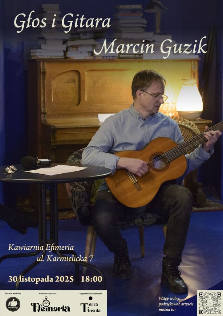 Koncert Marcina Guzika - plakat
