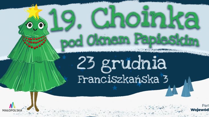 Choinka pod Oknem Papieskim w Krakowie