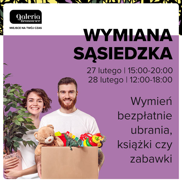 Zimowa Wymiana Sasiedzka w Galerii Bronowice info pras